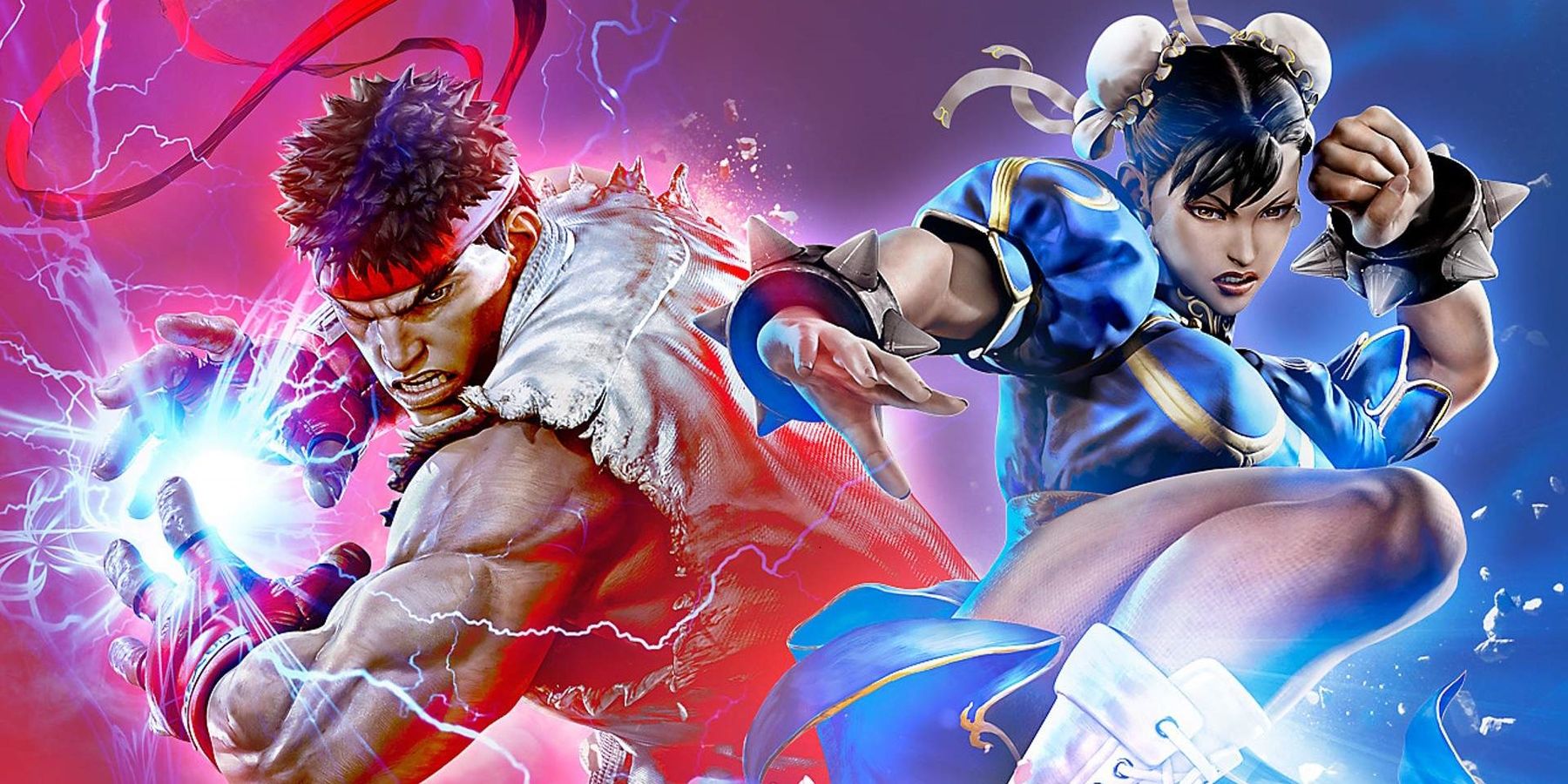Street Fighter 6 Fighters Chun Li and Ryu doing their special moves