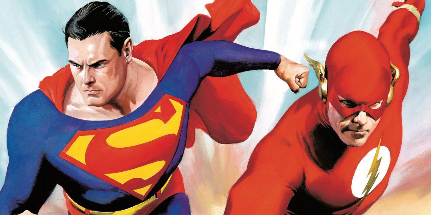 Superman demuestra que es tan rápido como Flash con una hazaña