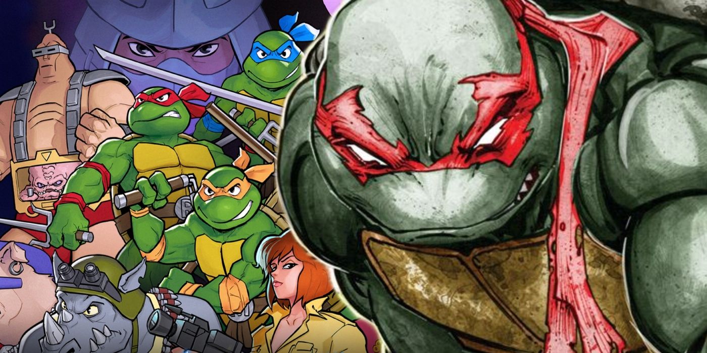 Raphael and classic '90s TMNT characters.