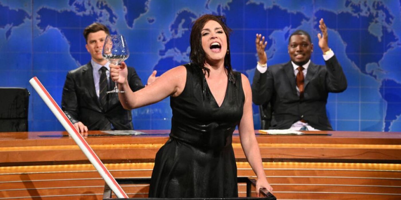 Cecily Strong on Saturday Night Live's Weekend Update