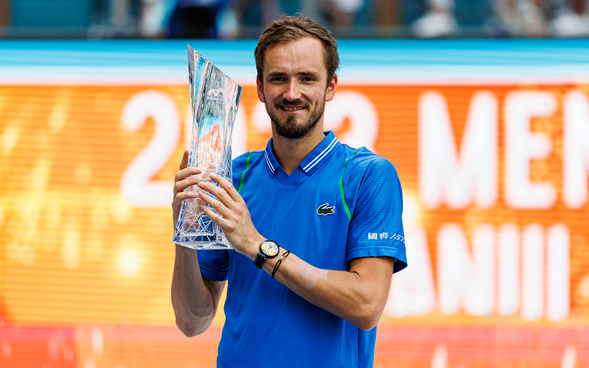 Tenis: Medvédev se corona en Miami y consigue su cuarto título de 2023