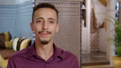 Oussama From 90 Day Fiancé: The Other Way wearing burgundy shirt