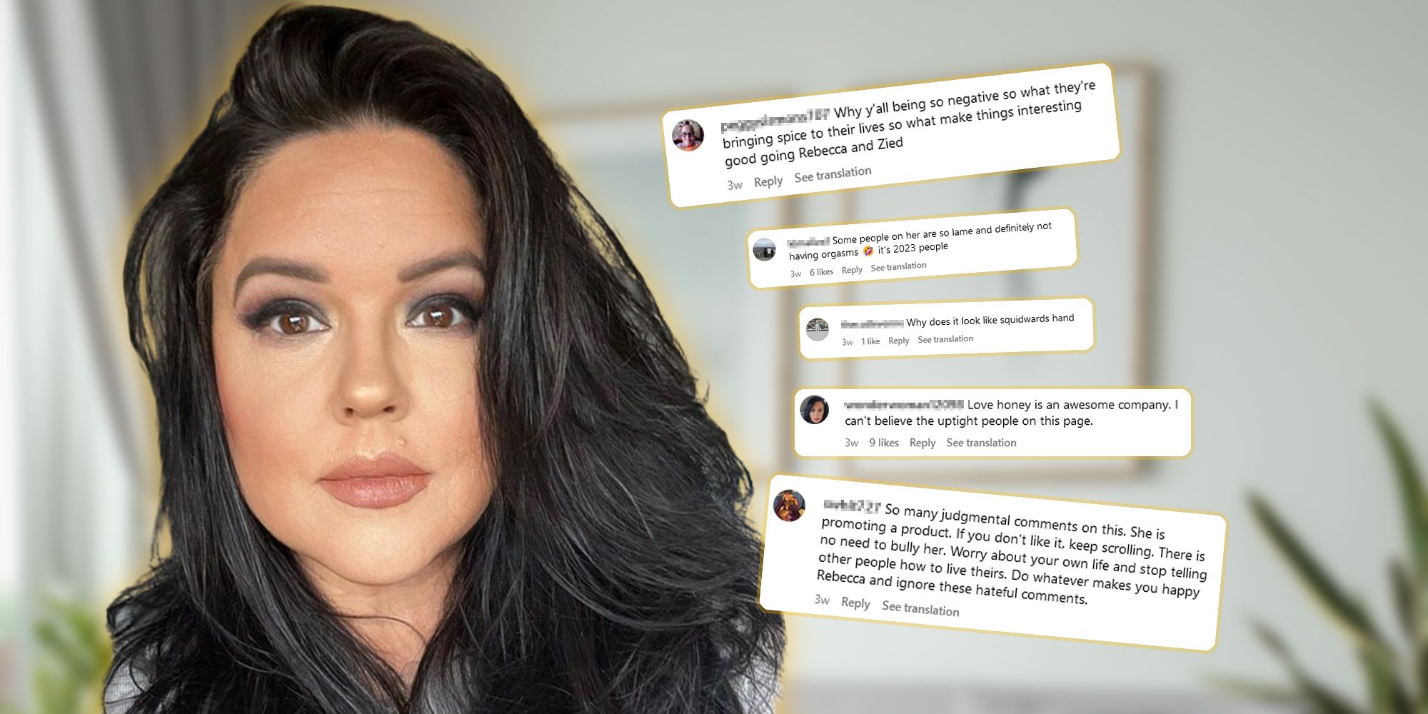 90 Day Fiancé's Rebecca with comments besides her
