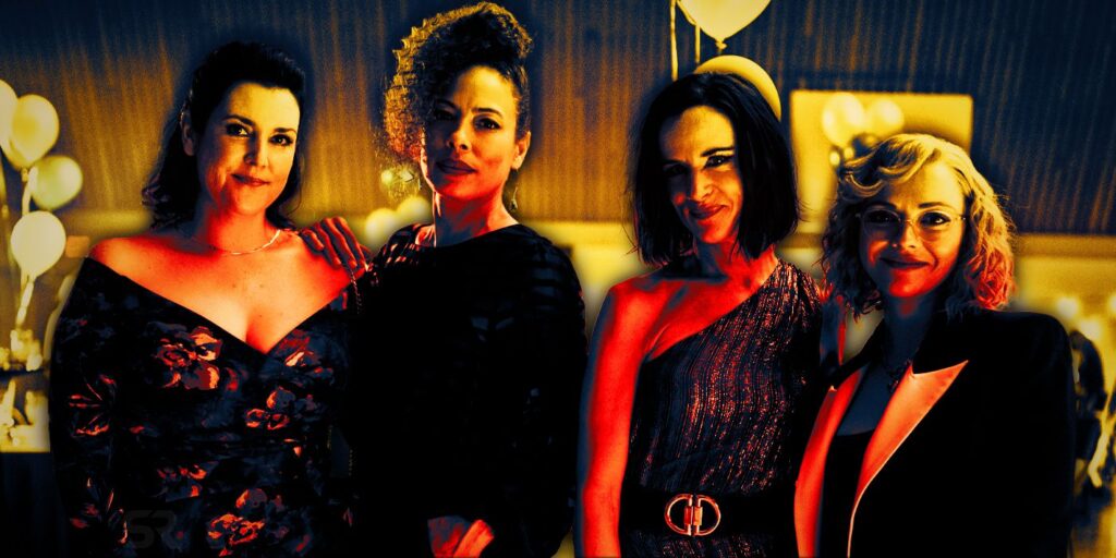 Melanie Lynskey, Tawny Cypress, Juliette Lewis and Christina Ricci in Yellowjackets