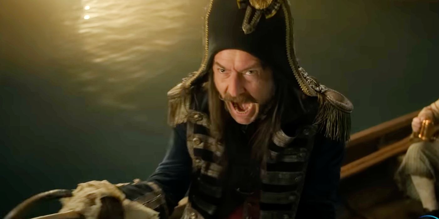 Jude Law as Captain Hook in Peter Pan & Wendy.