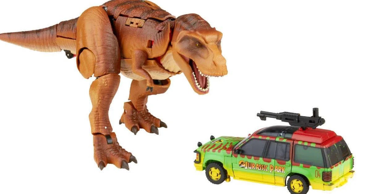 Transformers x Jurassic Park Tyrannocon Rex y Autobot JP93 2-Pack obtienen una gran oferta