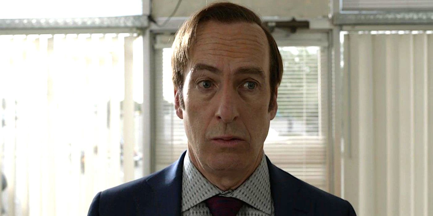 Bob Odenkirk as Saul Goodman in Better Call Saul looking slightly befuddled