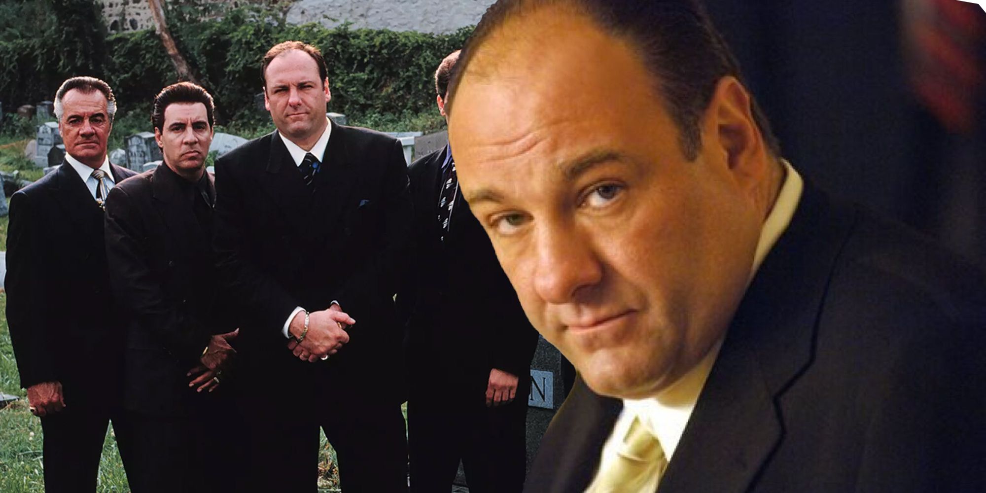 Tony Soprano and the members of his crime family