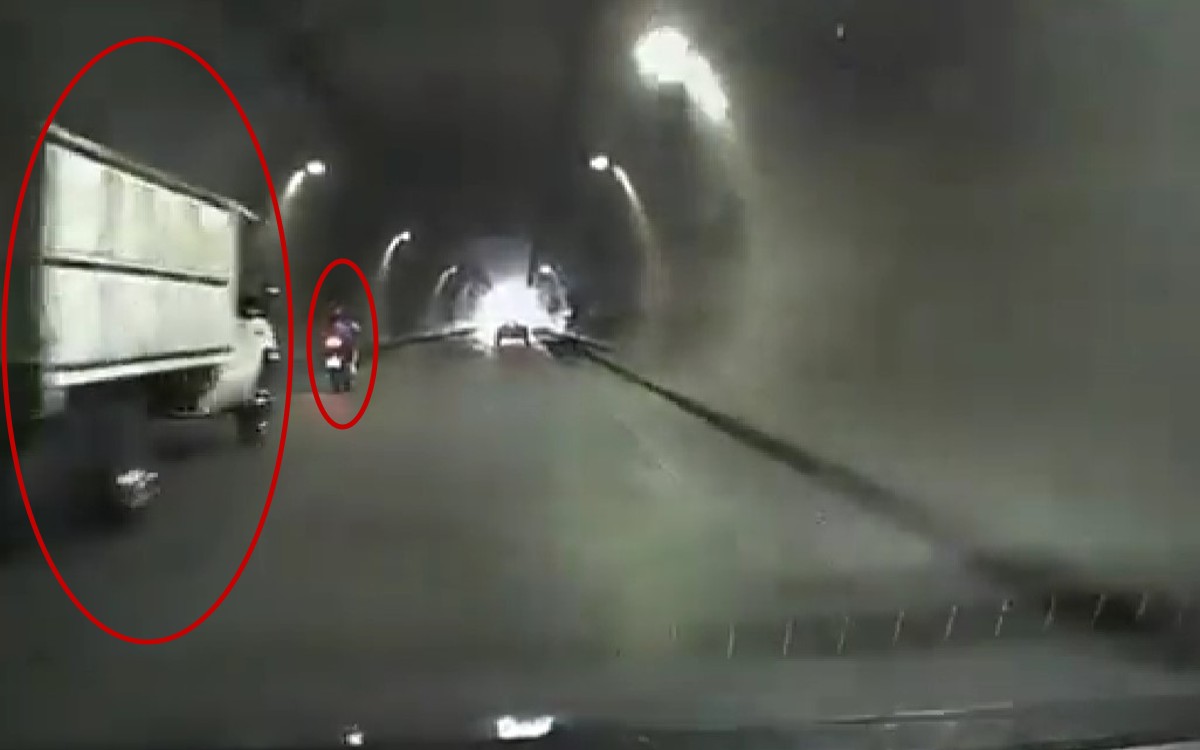 Video | Conductor de camioneta atropella a motociclista en Edomex y huye