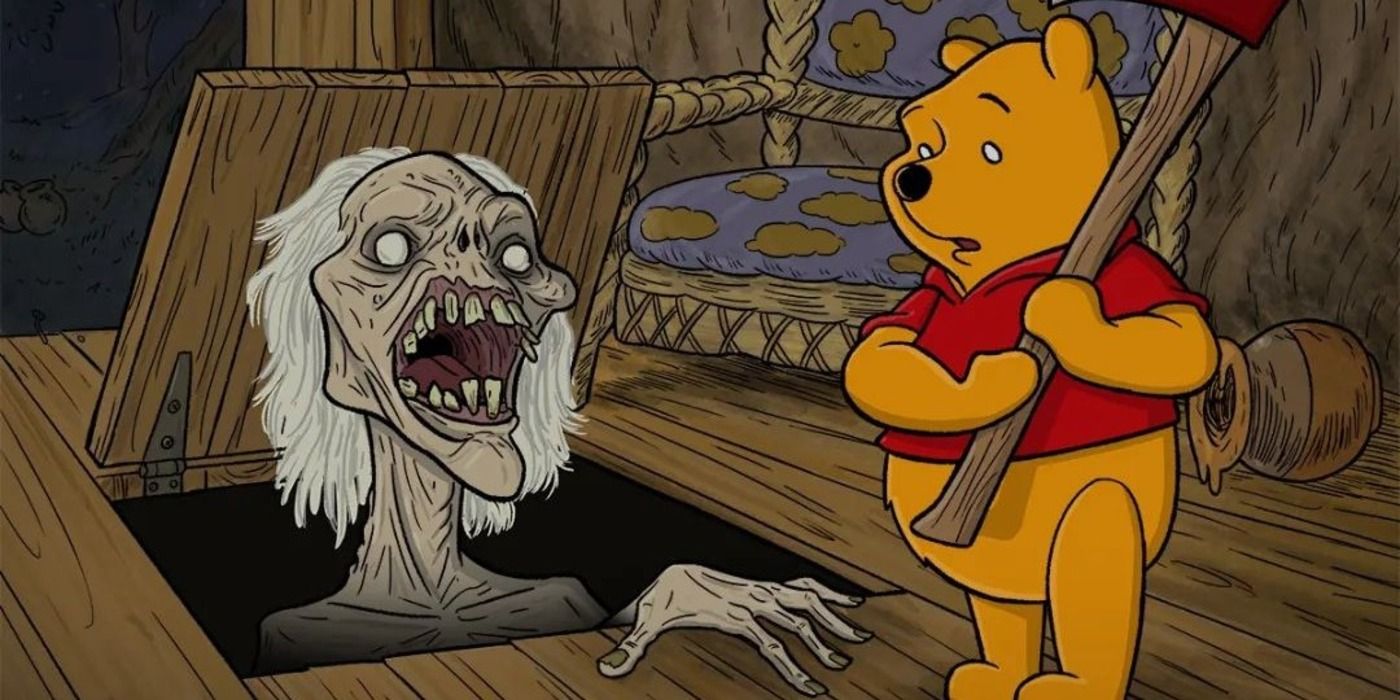 Winnie The Pooh Vs Deadite En Improbable Evil Dead Crossover Arte