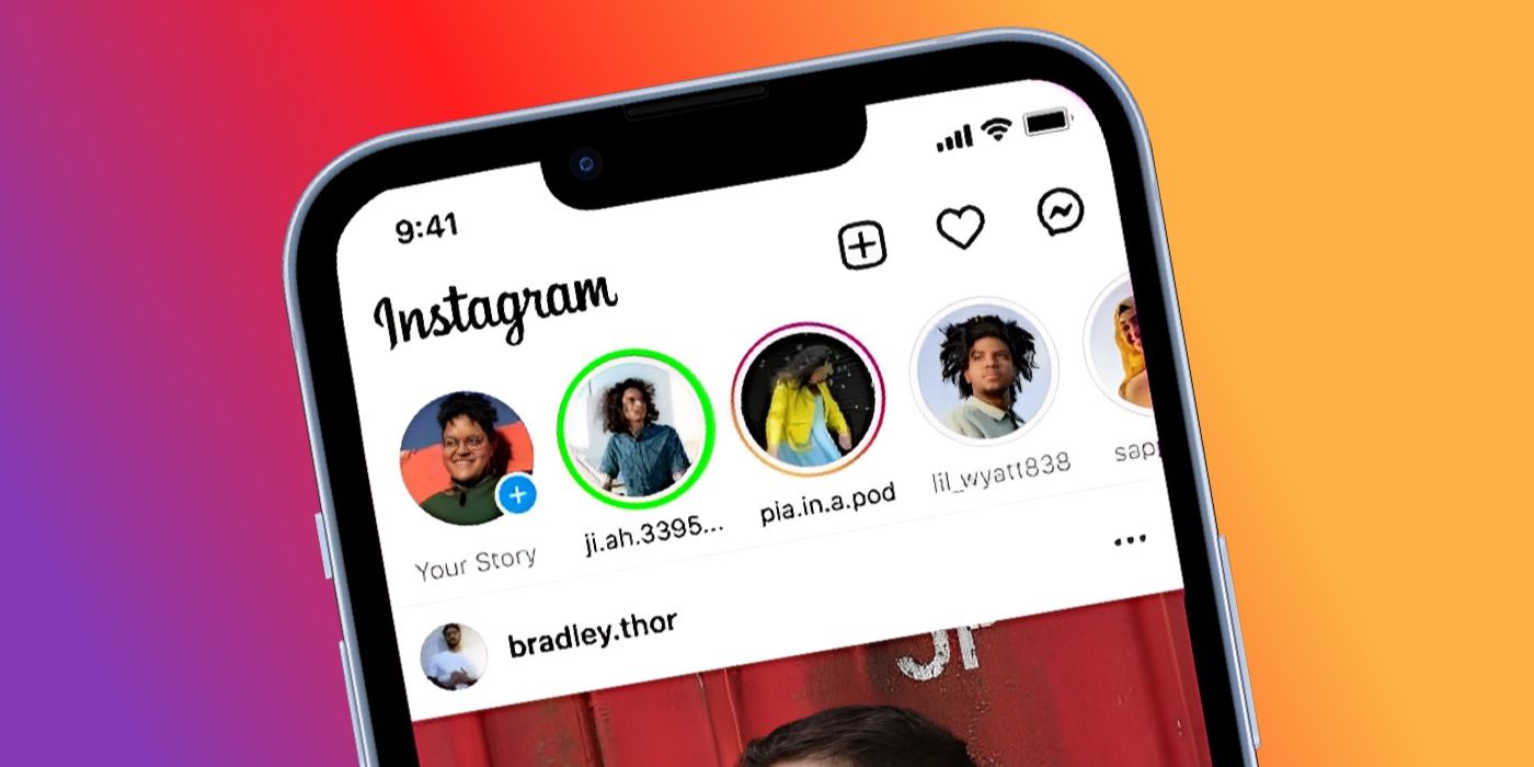 Instagram green circle around story
