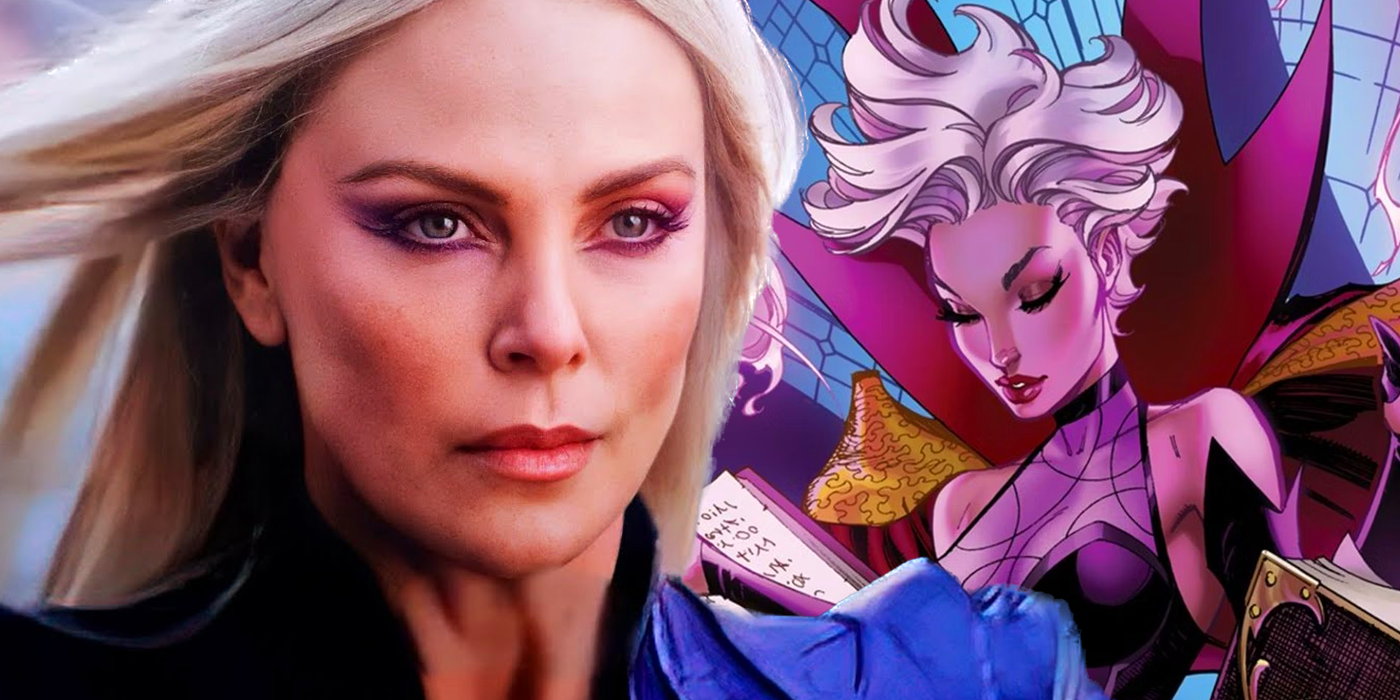 charlize theron as clea in doctor strange in the multiverse of madness and marvel comics