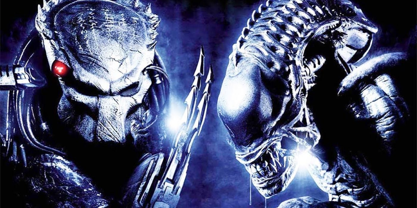 Alien vs Predator movie promo poster.