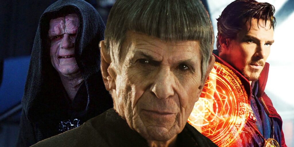 Spock, Emperor Palpatine, and Doctor Strange