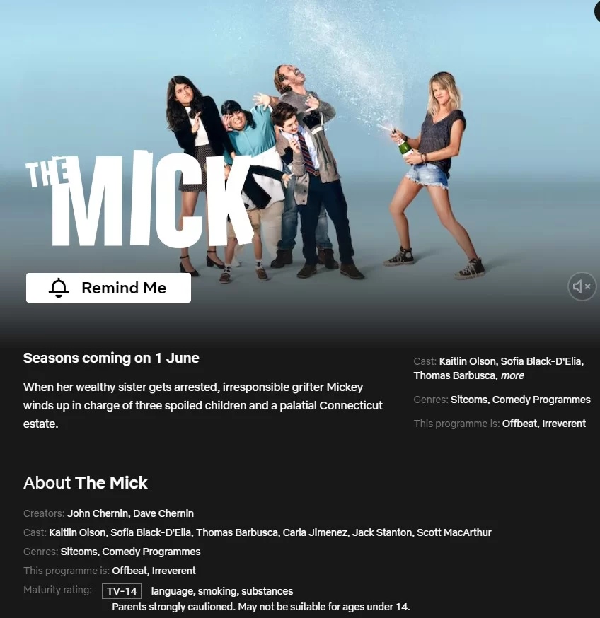la fecha de lanzamiento de mick netflix