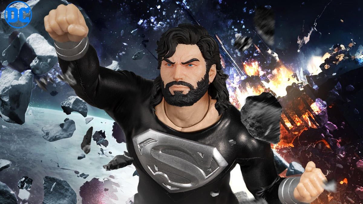 Traje de recuperación de la muerte de Superman Uno: 12 Figura colectiva es todo barbas y salmonetes