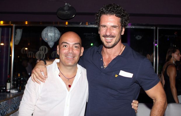 Kike Sarasola y Carlos Marrero en un acto público en Ibiza. / Gtres