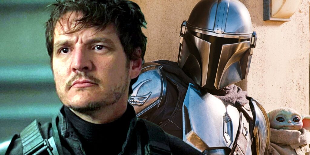 Pedro Pascal as Din Djarin, the Mandalorian, and Grogu.