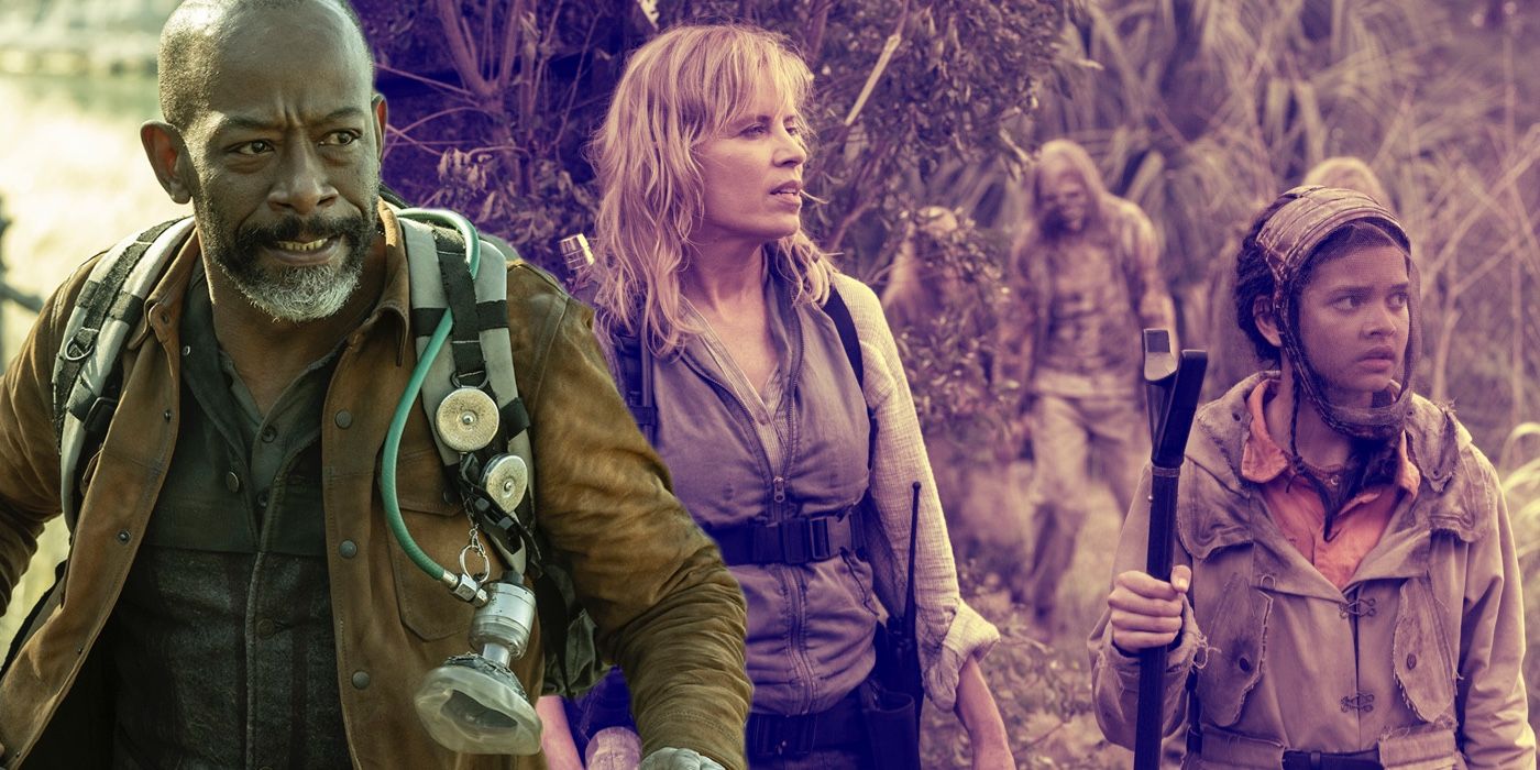A composite image of characters from Fear the Walking Dead