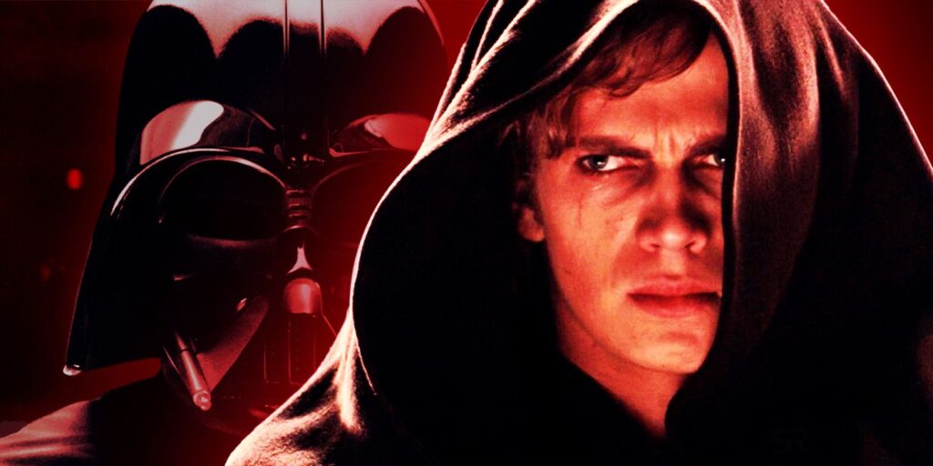 Darth Vader and Anakin Skywalker in Revenge of the Sith