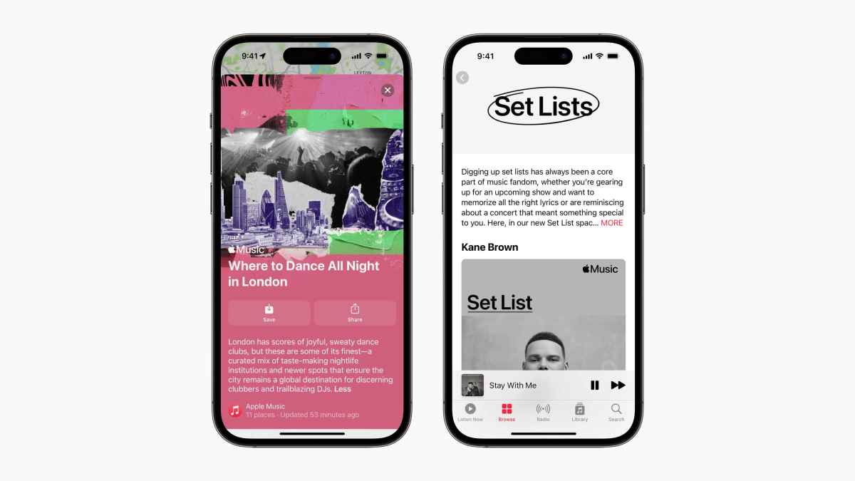 Apple trae funciones de descubrimiento de conciertos a Apple Music y Apple Maps