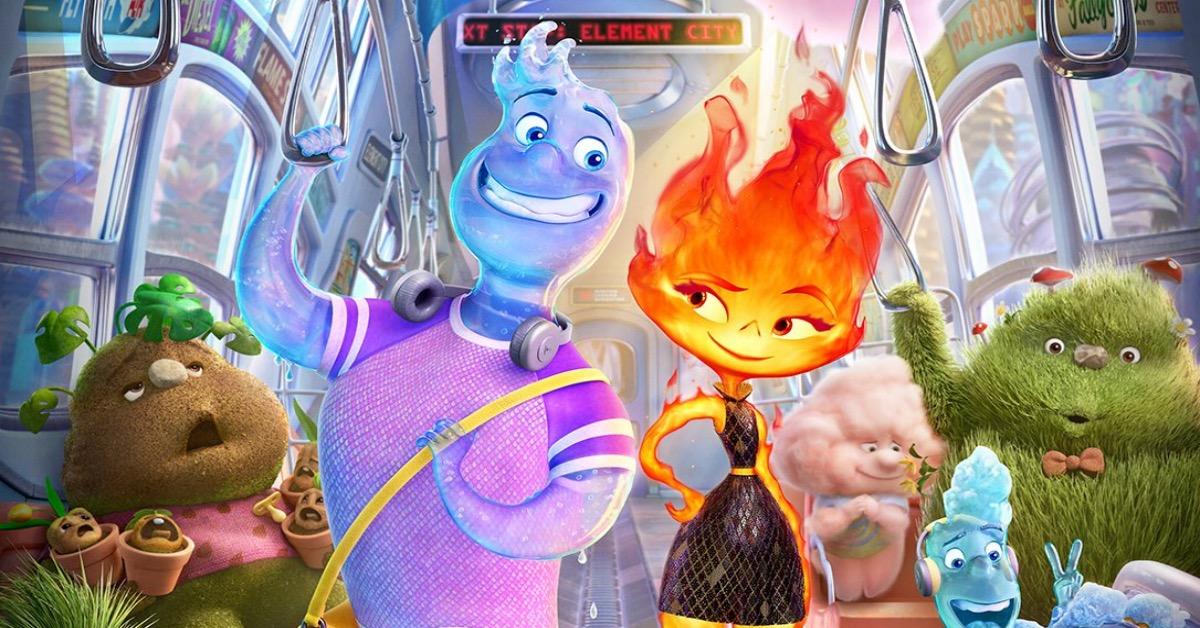Avance del póster Elemental de Pixar Element City