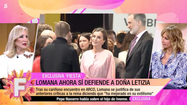 Carmen Lomana en 'Fiesta'. / Telecinco