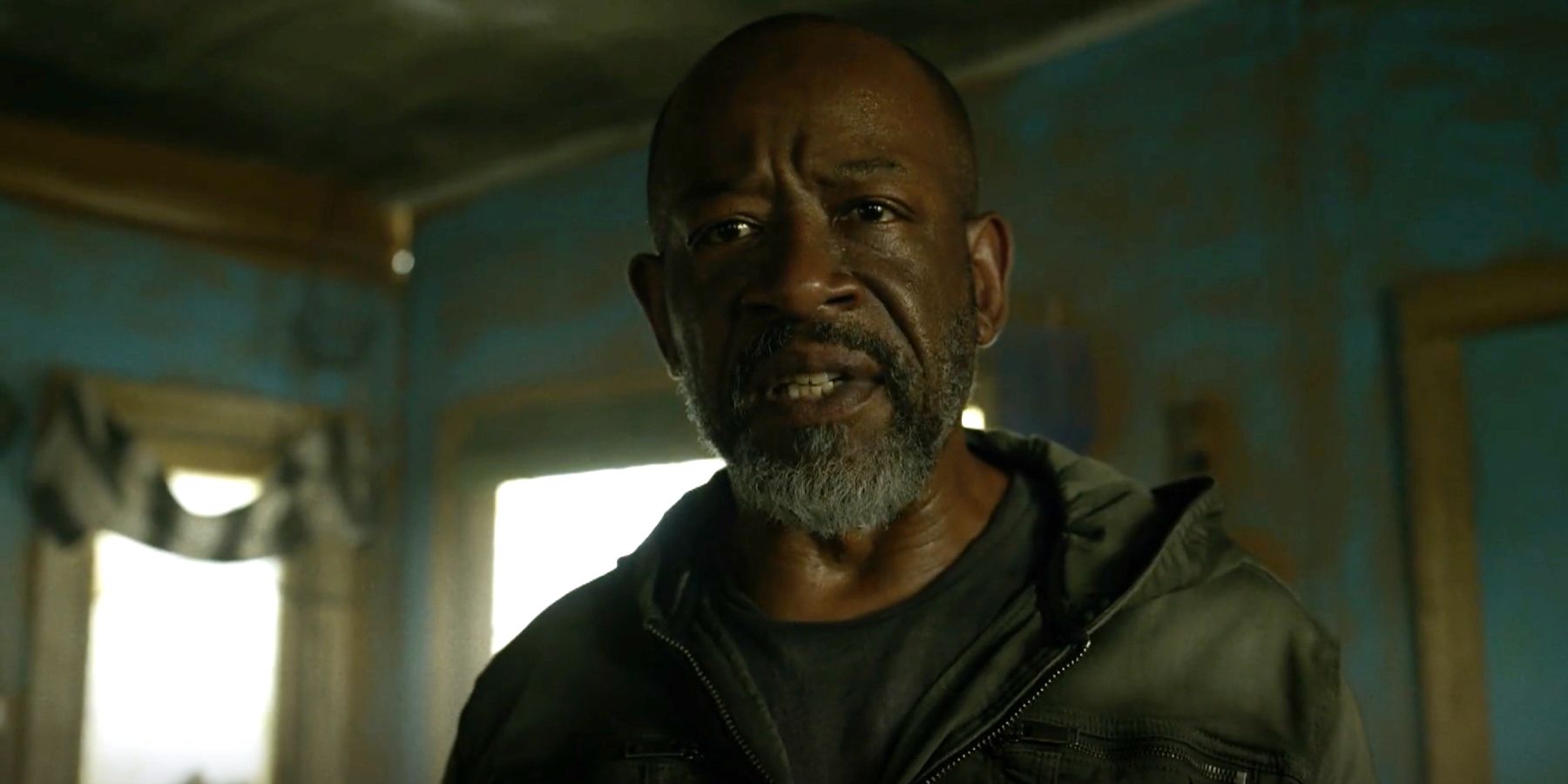 Morgan getting mad at Mo in Fear the Walking Dead season 8 episode 1