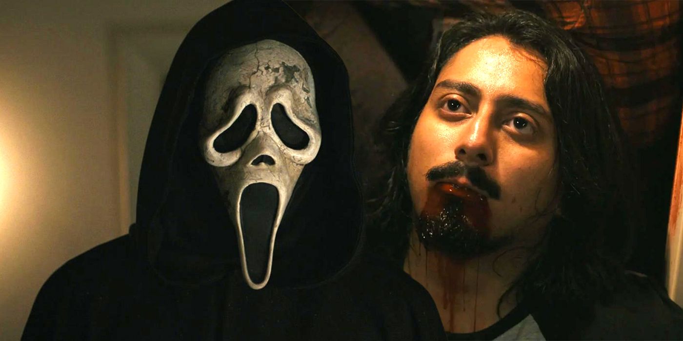 Tony Revolori and Ghostface in Scream 6