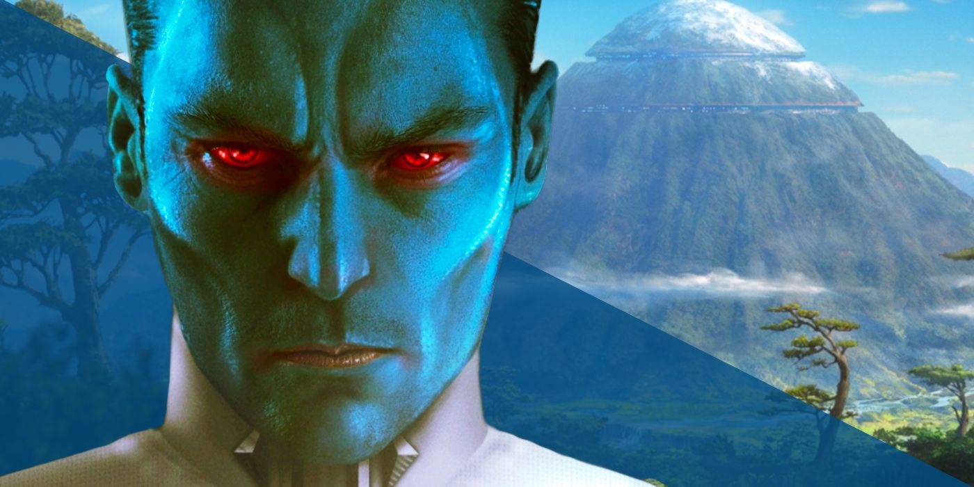 Grand Admiral Thrawn and Empire's Mount Tantiss.