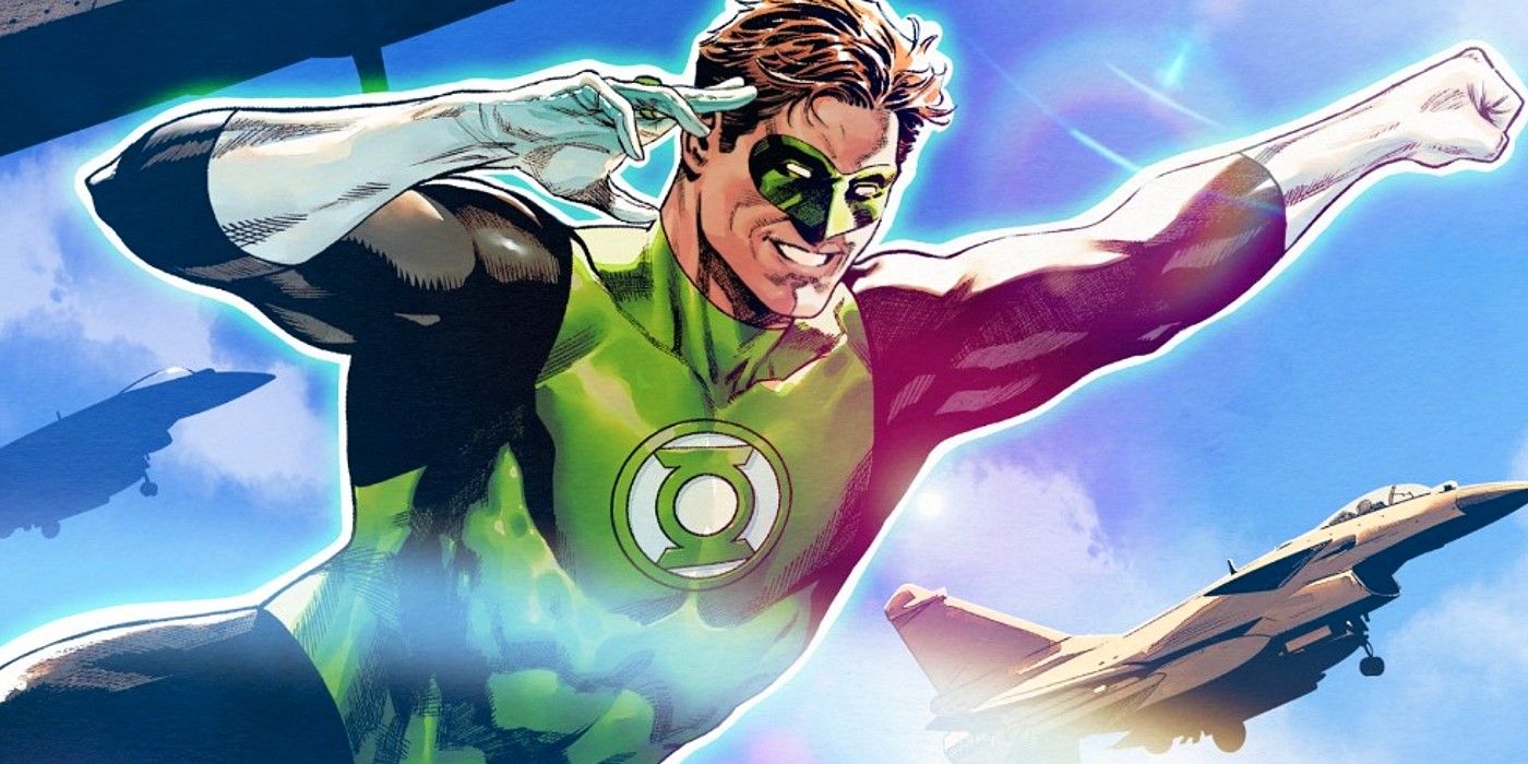 green lantern with jets