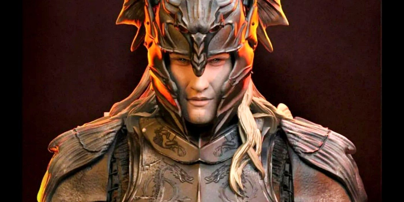 Daemon Targaryen looking fierce in his armor in House of the Dragon