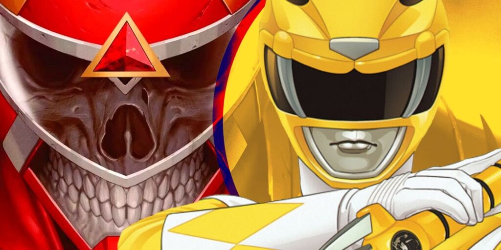 power rangers yellow ranger evil red ranger