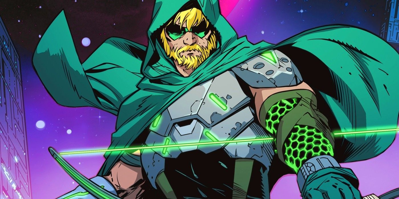 El nuevo disfraz y arma de Green Arrow desbloquea un nuevo nivel de poder