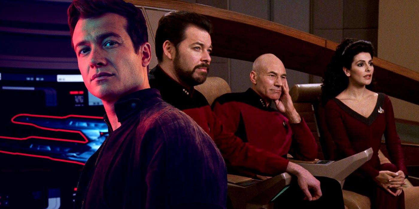 Jack Crusher Will Riker Jean Luc Picard And Deanna Troi In Star Trek