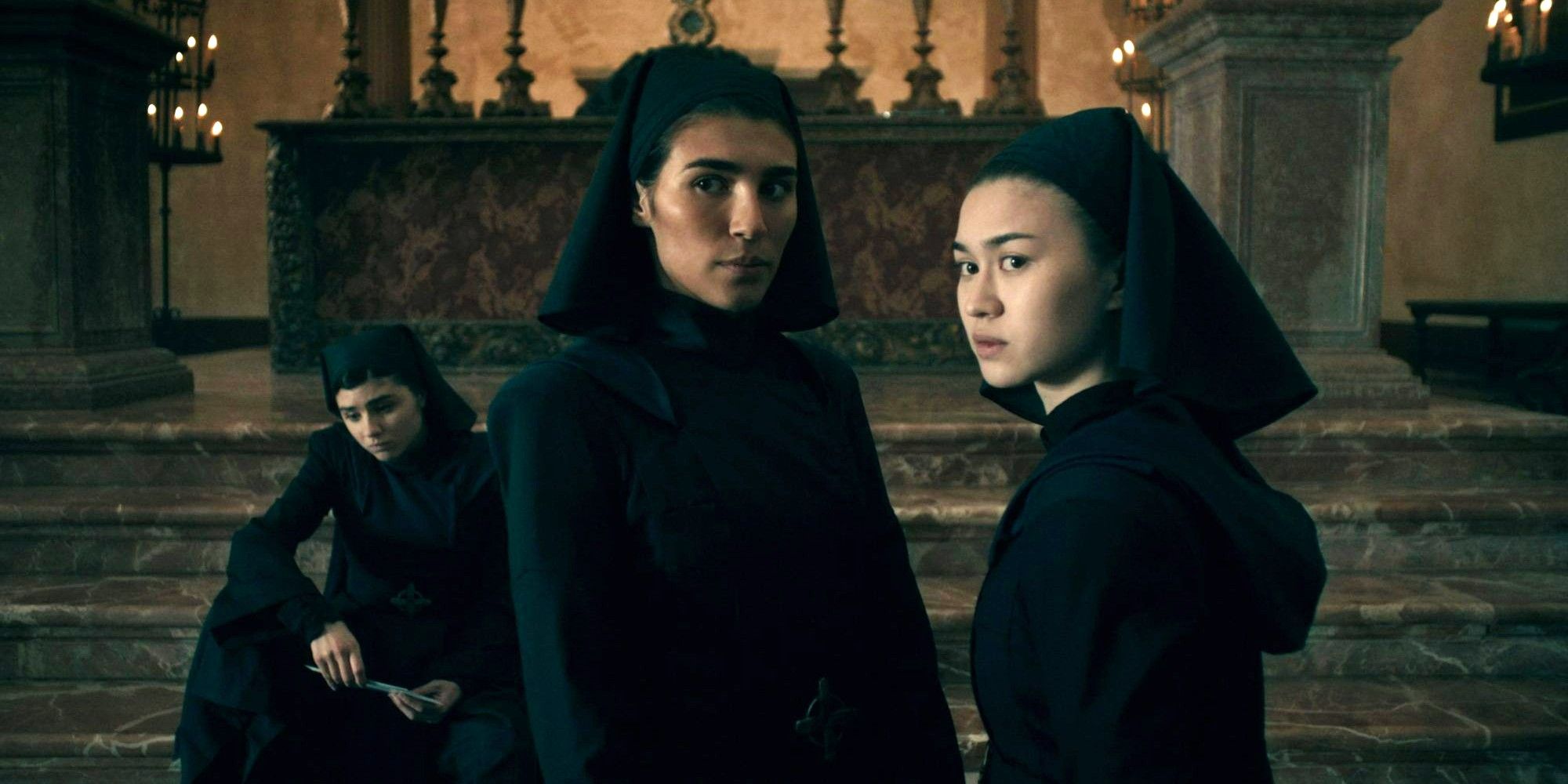 Olivia Delcan, Lorena Andrea and Kristina Tonteri-Young in Warrior Nun Season 1 Episode 2
