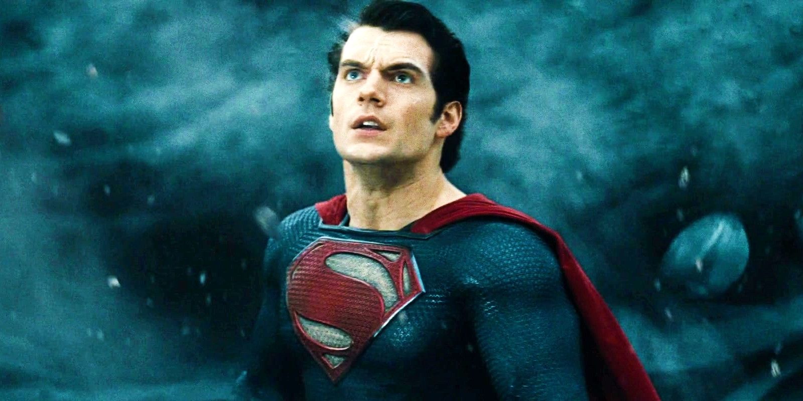 Henry Cavill As Superman Looking Up in Man of Steel