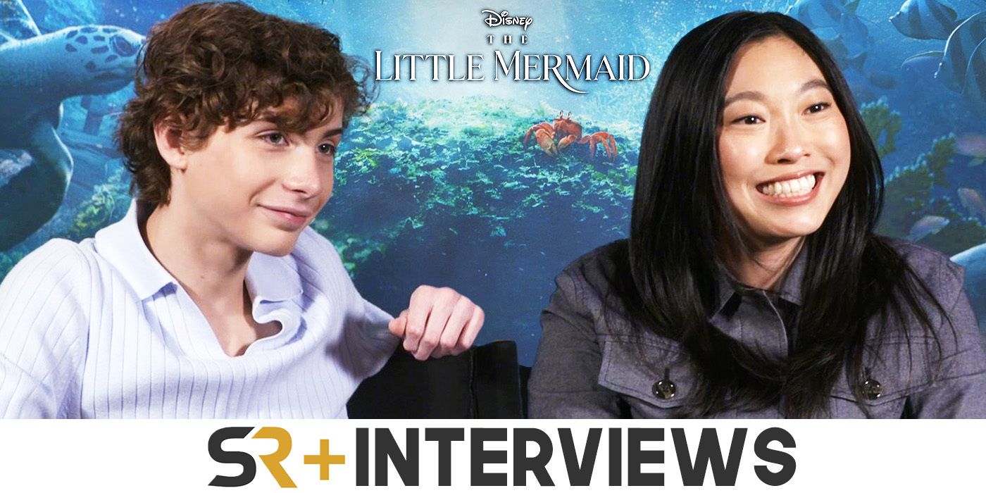 awkwafina & jacob tremblay little mermaid interview