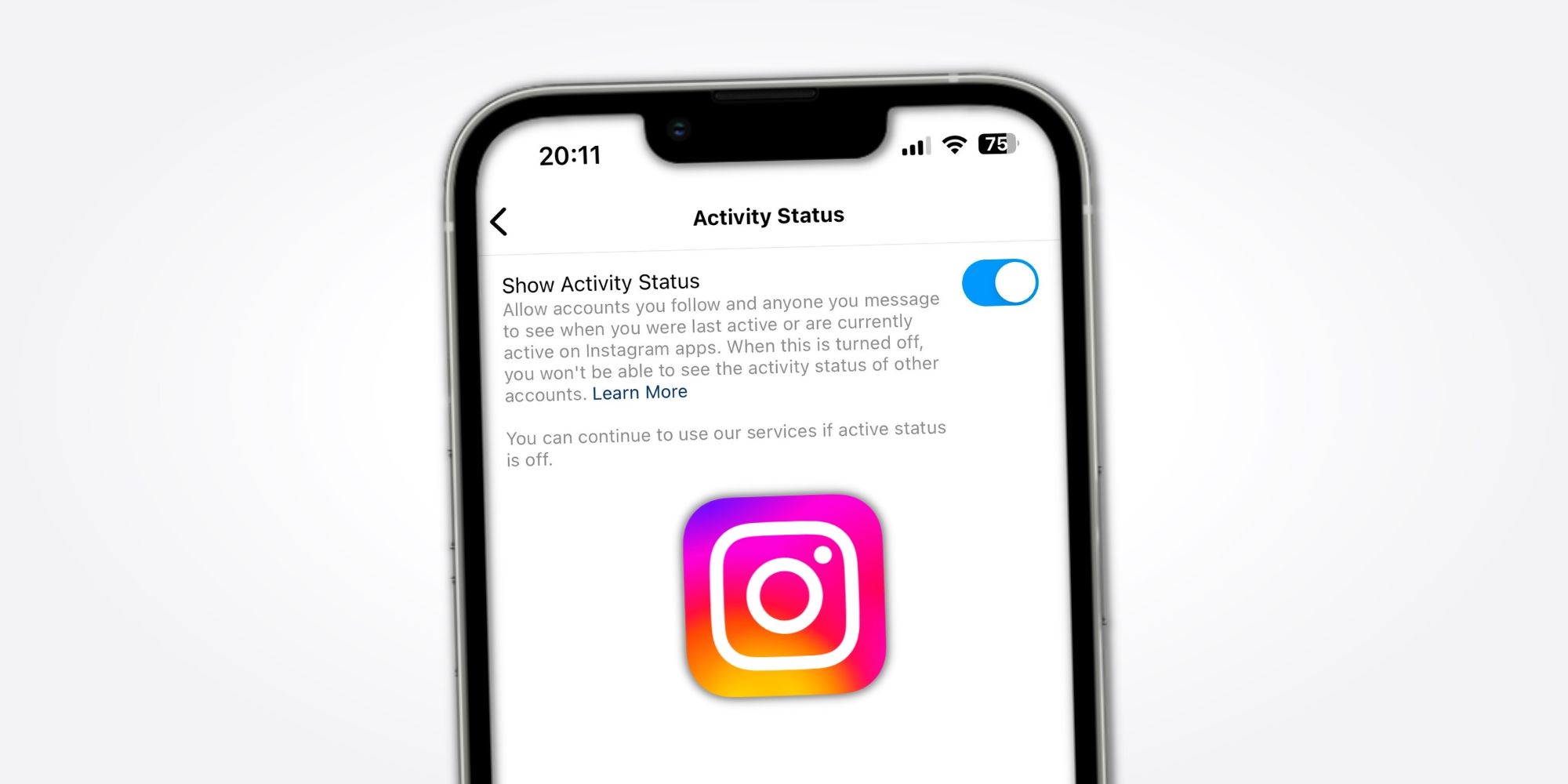Image of Activity Status on Instagram