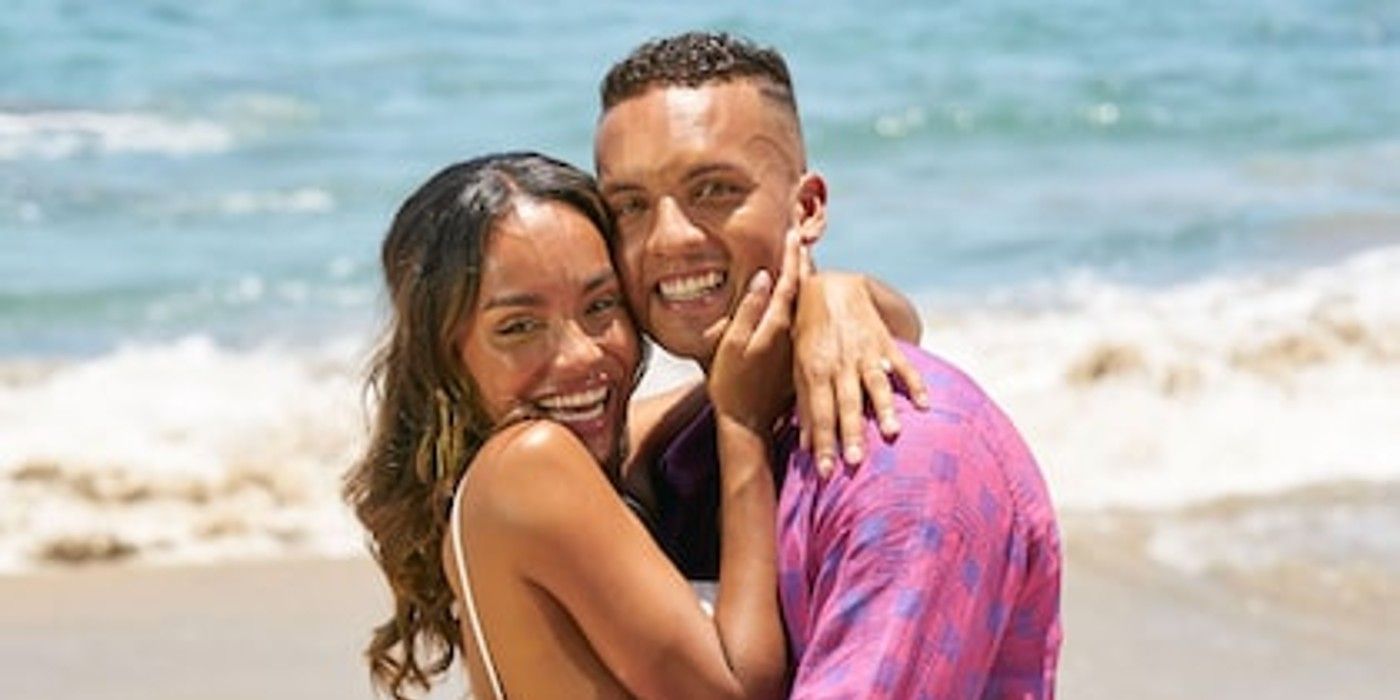 Serene Russell and Brandon Jones on Bachelor in Paradise on the beach
