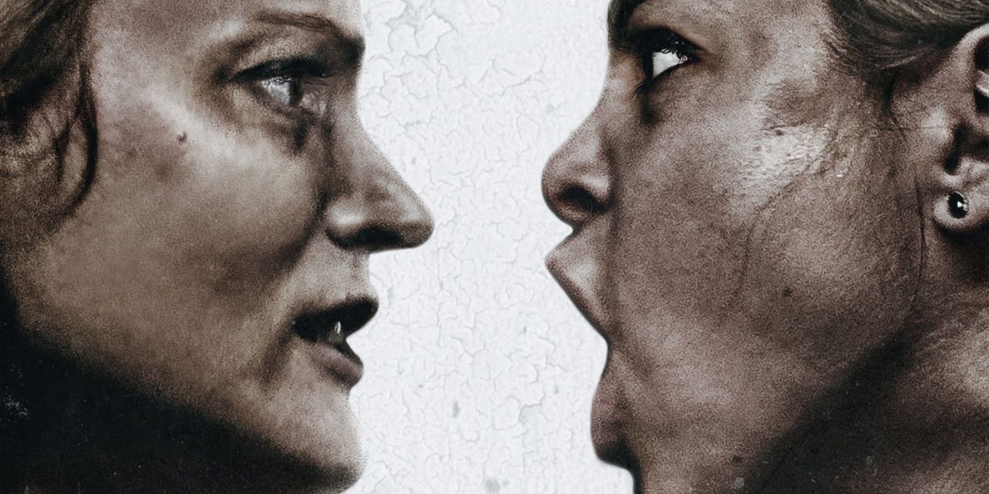 Two women scream at each other in a promotional image for Soft & Quiet
