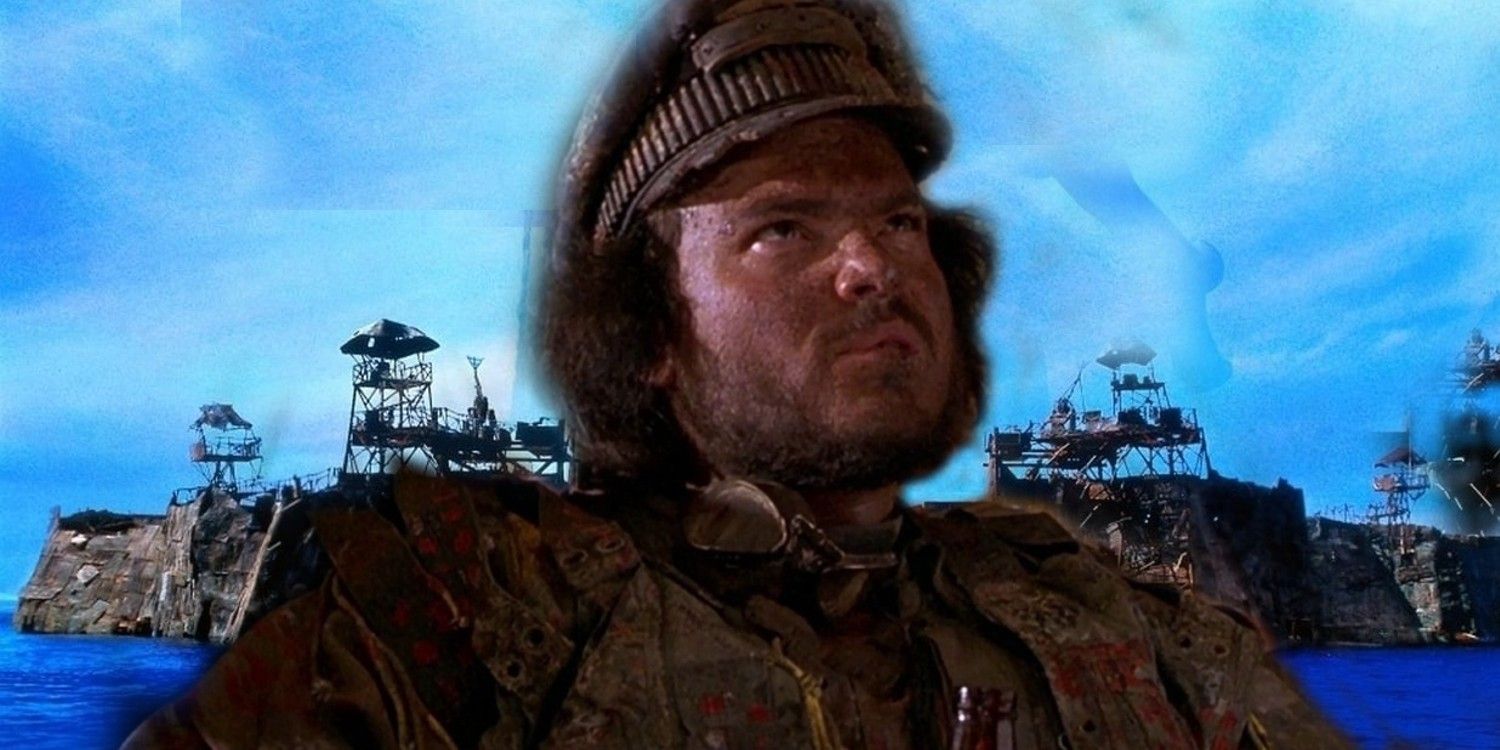 An image of Jack Black as a pilot in Waterworld