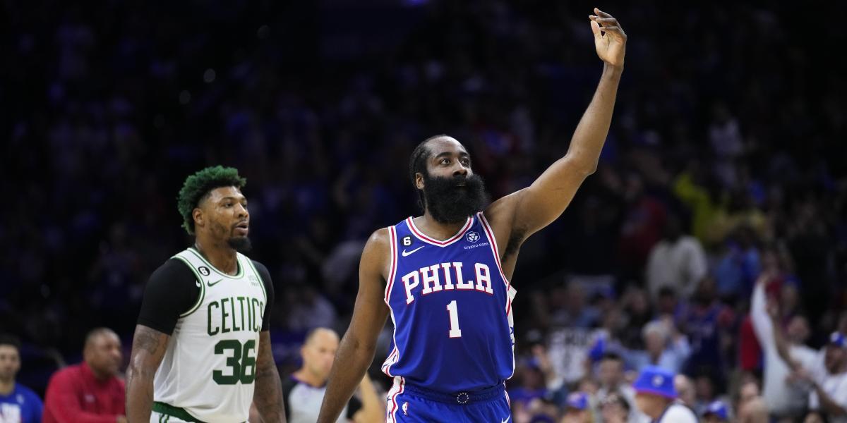 Harden salva a los Sixers de la tragedia ante los Celtics con un MVP acobardado