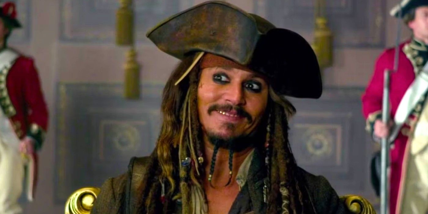 Johnny Depp as Captain Jack Sparrow in Pirates of the Caribbean: On Stranger Tides