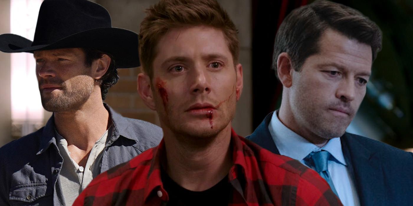 Bloody Jensen Ackles from Supernatural with Jared Padalecki from Walker and Misha Collins from Gotham Knights