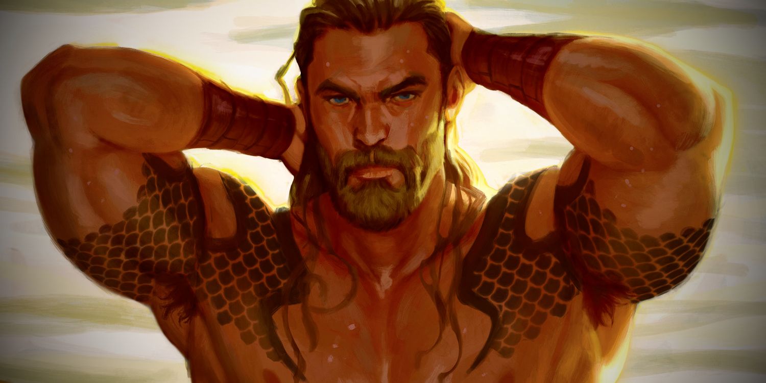 Aquaman Shirtless for DC Swimsuit Special