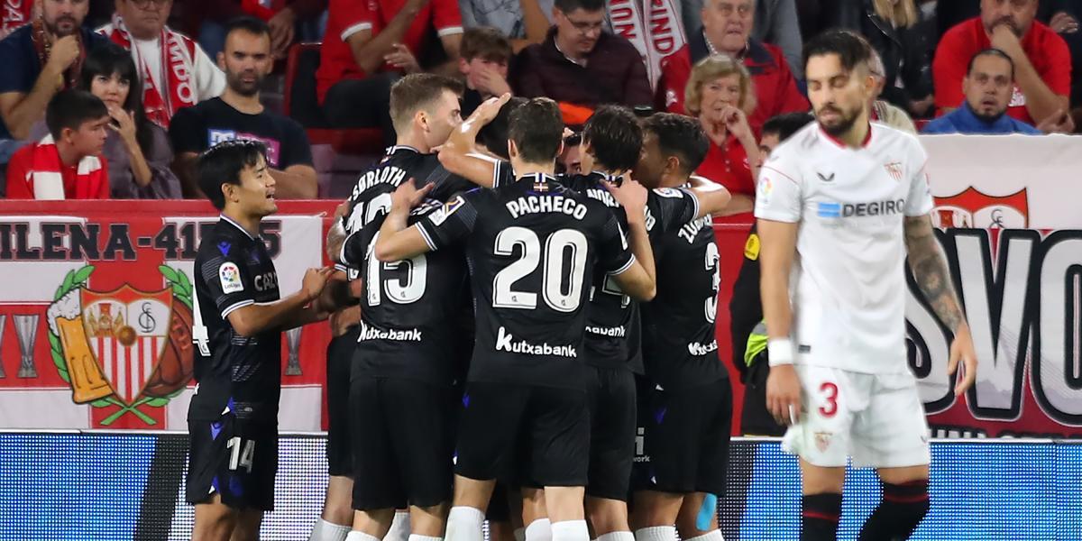 La Real celebra el pase del Sevilla a la final