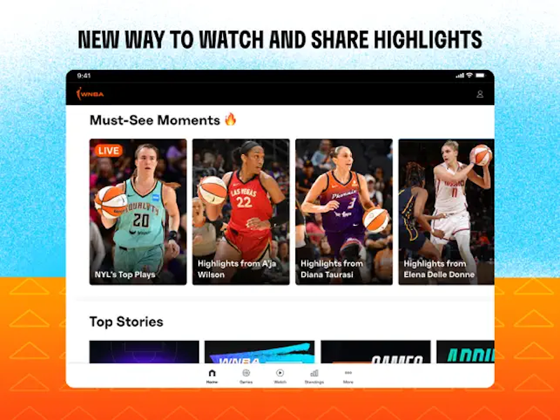 La aplicación de la WNBA lanza una transmisión de video estilo TikTok para atraer a los fanáticos más jóvenes