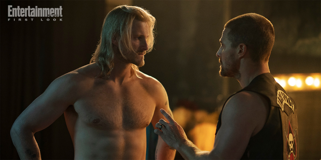 Ace (Alexander Ludwig) and Jack Spade (Stephen Amell) in Heels