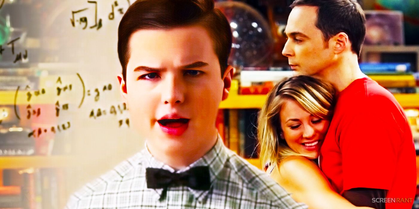 Young Sheldon with Penny and Sheldon in TBBT